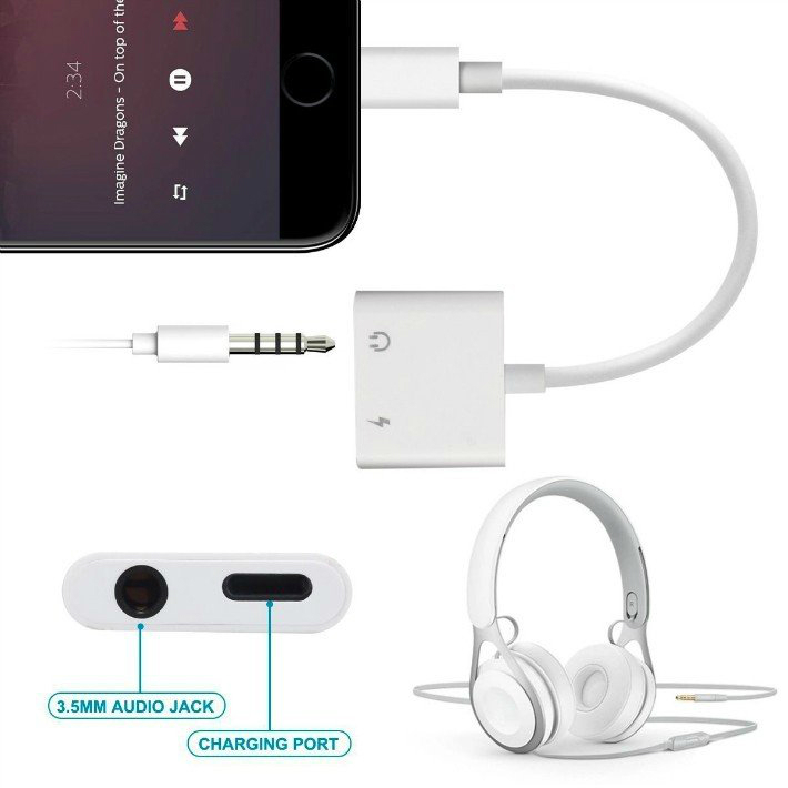 ライトニング 変換アダプタ 3.5mm イヤホンジャック iPhone iPad iPod アダプタ ケーブル 2.4Aタイプ 急速充電の画像6
