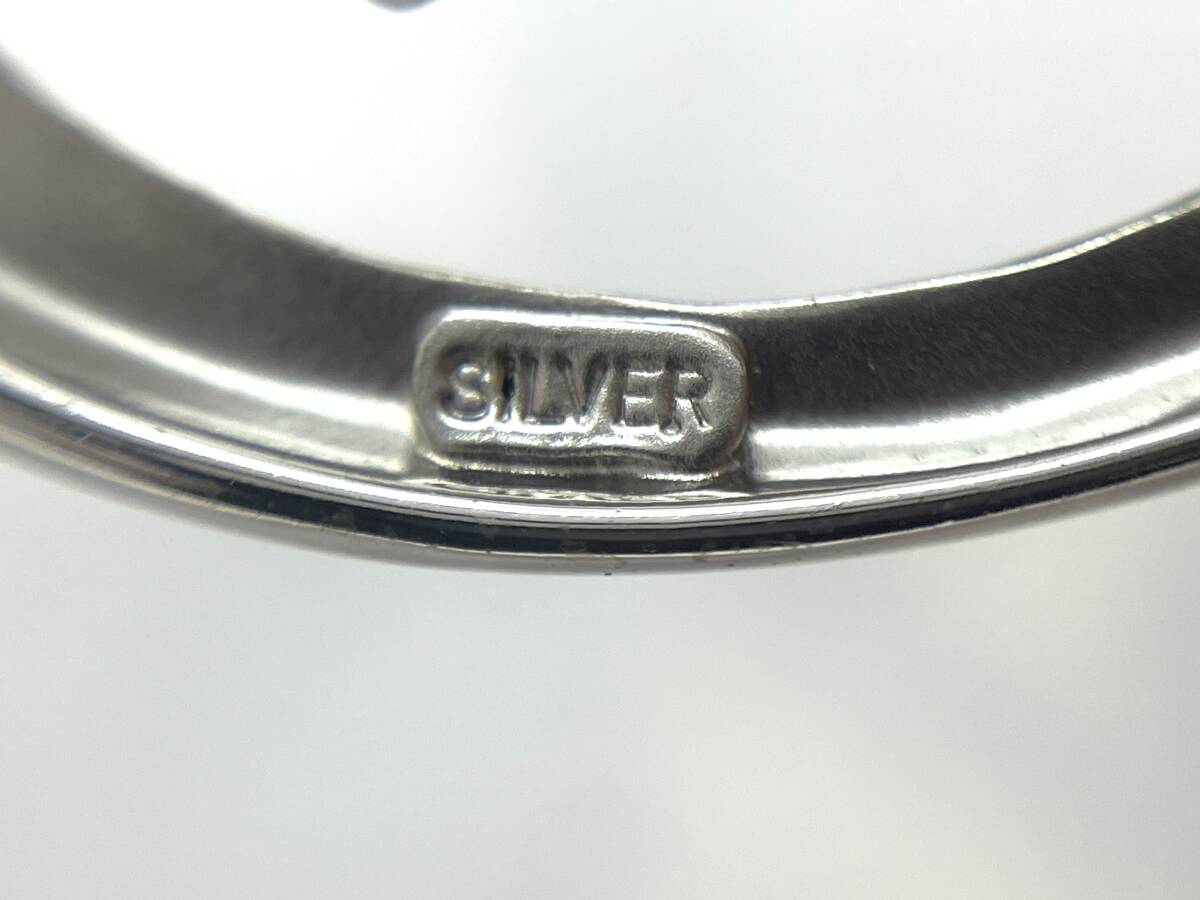 パール ブローチ SILVER シルバー 黒蝶真珠 約11.1cm 11gの画像7