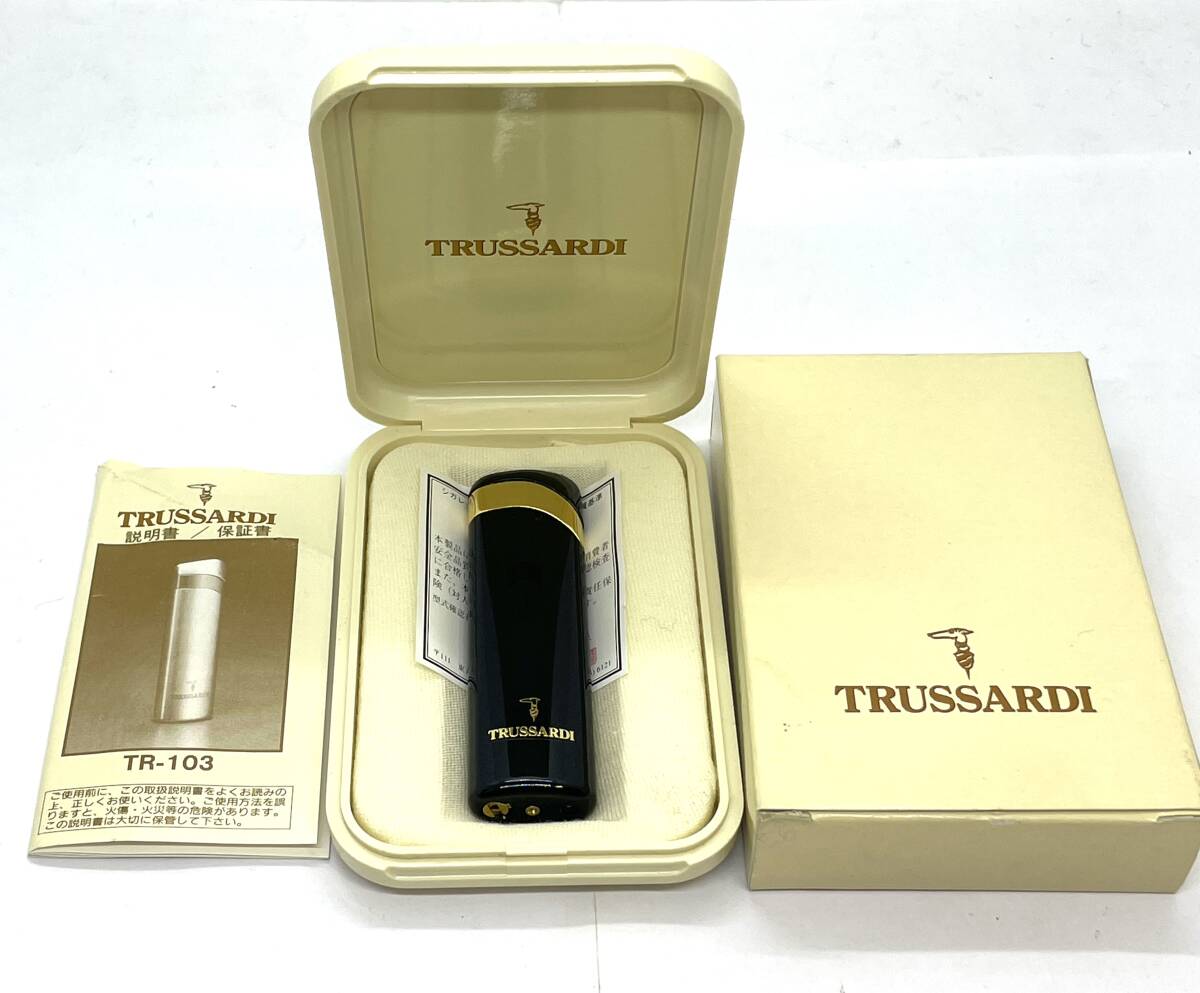 【未使用保管品】TRUSSARDI トラサルディ ターボライター ガスライター TR-103の画像1