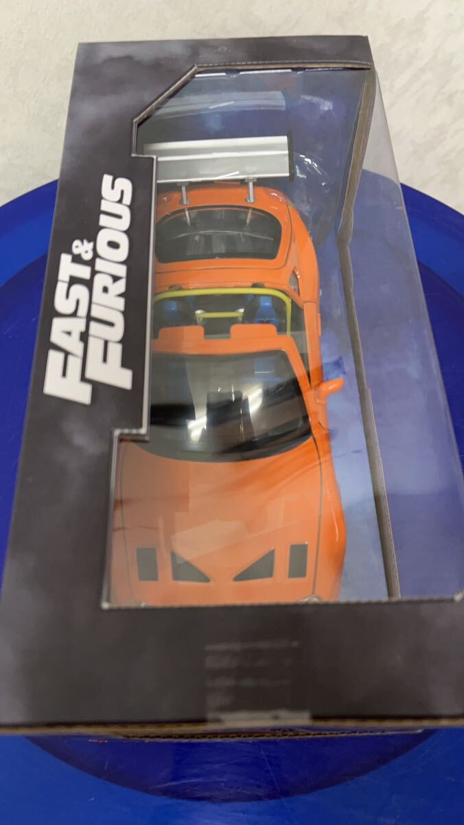 新品 1/24 Jada toys FAST&FURIOUS ワイルドスピード　 Brian's Toyota Supra オレンジ w25×H 11×D13_画像3