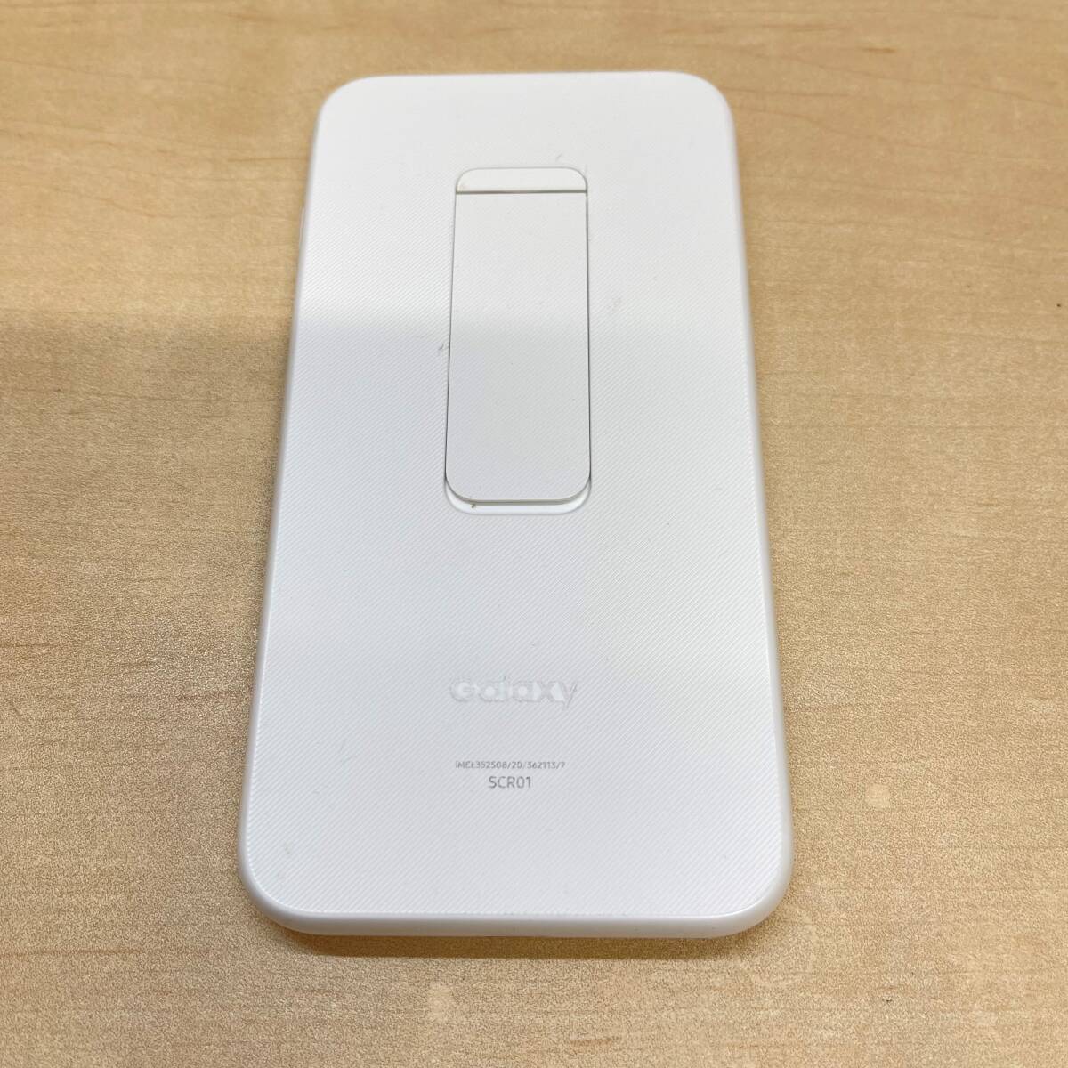 【中古 美品】 SAMSUNG Galaxy 5G Mobile Wi-Fi SCR01 ホワイト モバイルルーター UQ版 本体のみの画像3