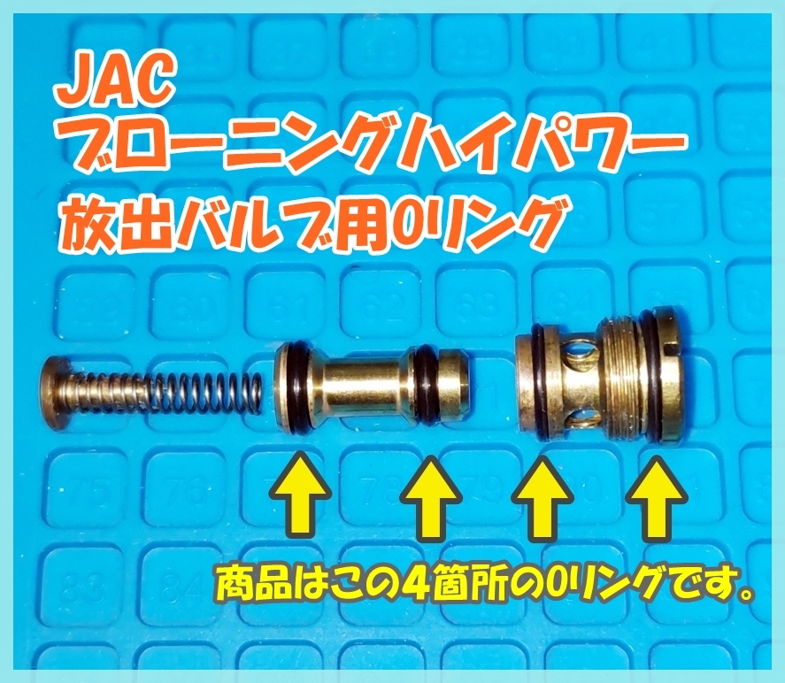 JAC ブローニングハイパワー 放出バルブ用Oリング ガスブロ ガスガンの画像1