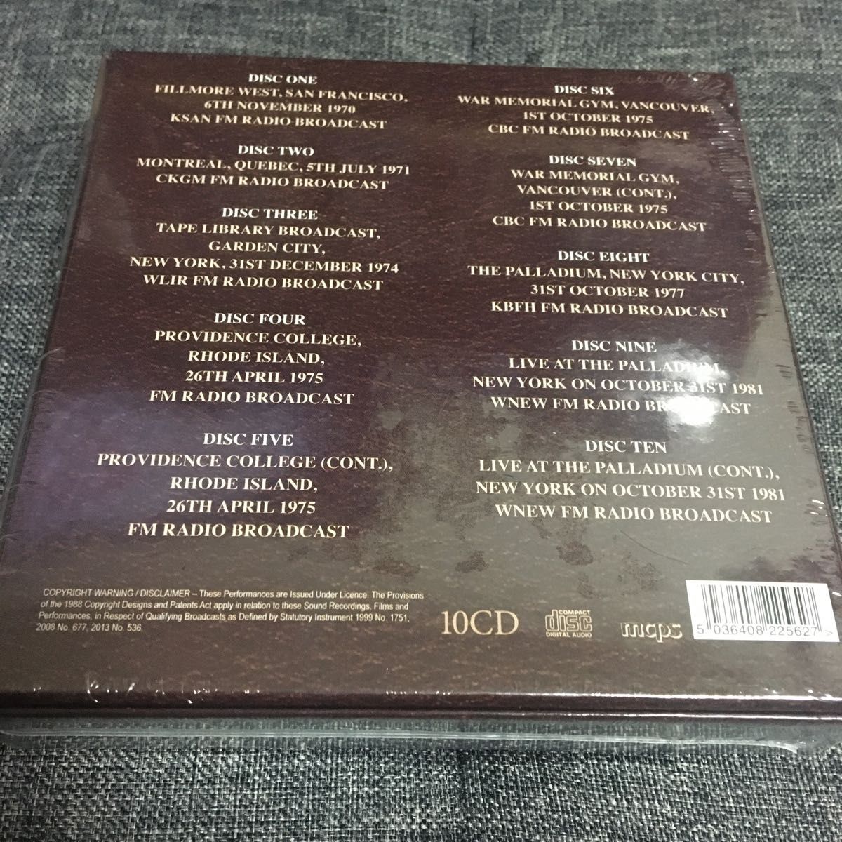 frank zappa LIVE BOX 10CD フランクザッパ