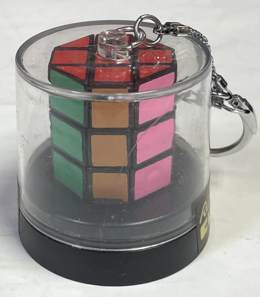 昭和レトロ 当時物 立体パズル rudiment cube 八角形 キーホルダー 経年保管品 検・ルービックキューブ パチモノ デッドストック の画像3