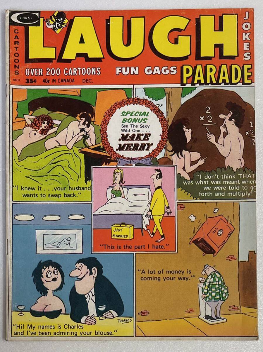 当時物 LAUGH PAREDE 1972 Vol.12 No.6 検・洋書 アメコミ 風刺 コミック 雑誌 _画像1