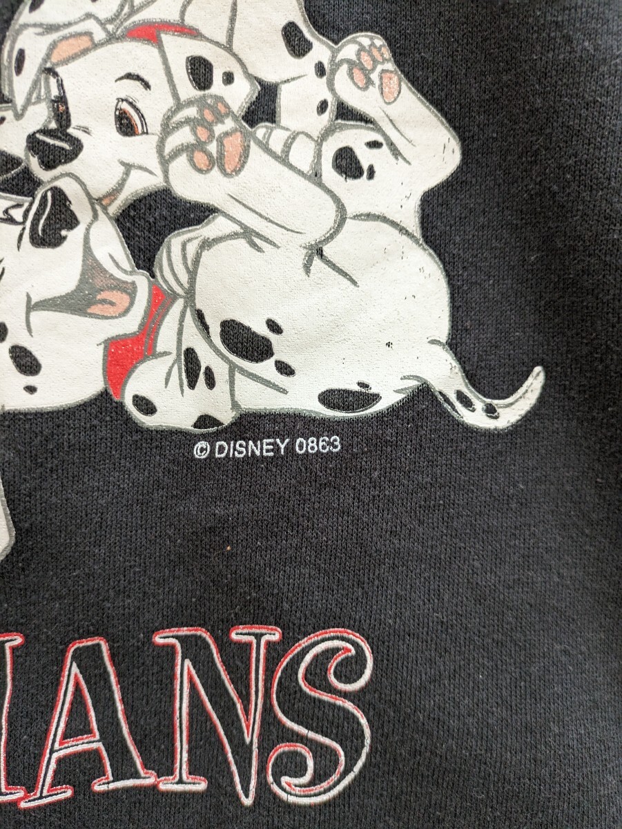 90s 101匹わんちゃん　スウェット　USA製 XL 黒　犬　ディズニー　ミッキー　80s チャンピオン　UNDERCOVER VANS STUSSY リバースウィーブ_画像5