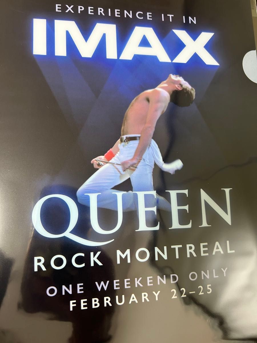 QUEEN ROCK MONTREAL IMAX クイーン ライブ 映画館 限定 クリアファイル1枚