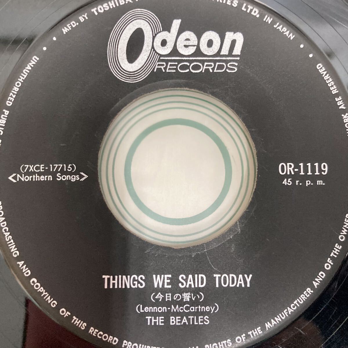 A Hard Day's Night ビートルズがやって来るヤァ！ヤァ！ヤァ！ Things We Said Today / The Beatles ビートルズ 【EP アナログ レコード】の画像7