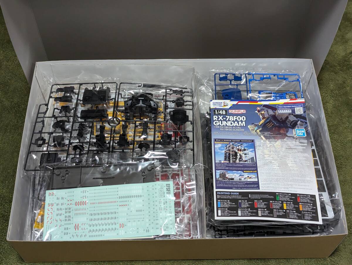 未組立品 1/48 RX-78F00 ガンダム プラモデル GUNDAM FACTORY YOKOHAMA おまけ付の画像2