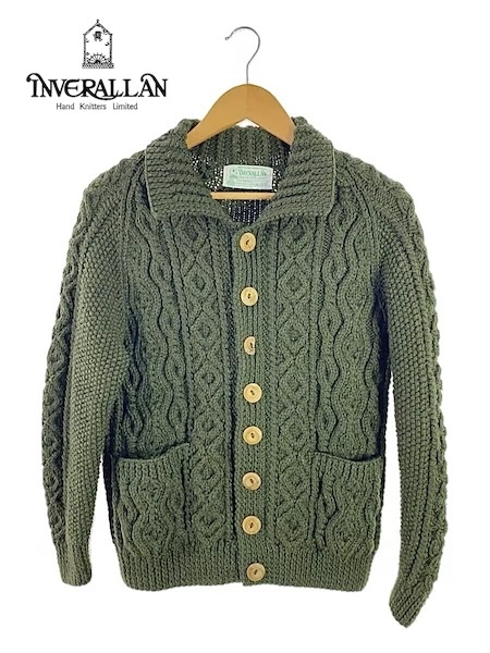 TK standard Inverallan INVERALLAN green tag cardigan knitted jacket 