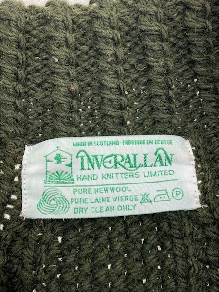 TK standard Inverallan INVERALLAN green tag cardigan knitted jacket 