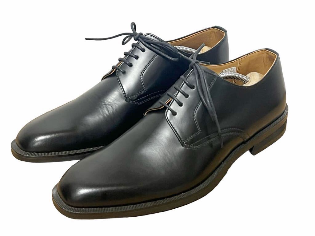 145良品 REGAL社製 L&H リーガル レザー ビジネスシューズ プレーントゥ メンズ 25cm 黒 ブラック シューズ ドレス 革靴の画像2
