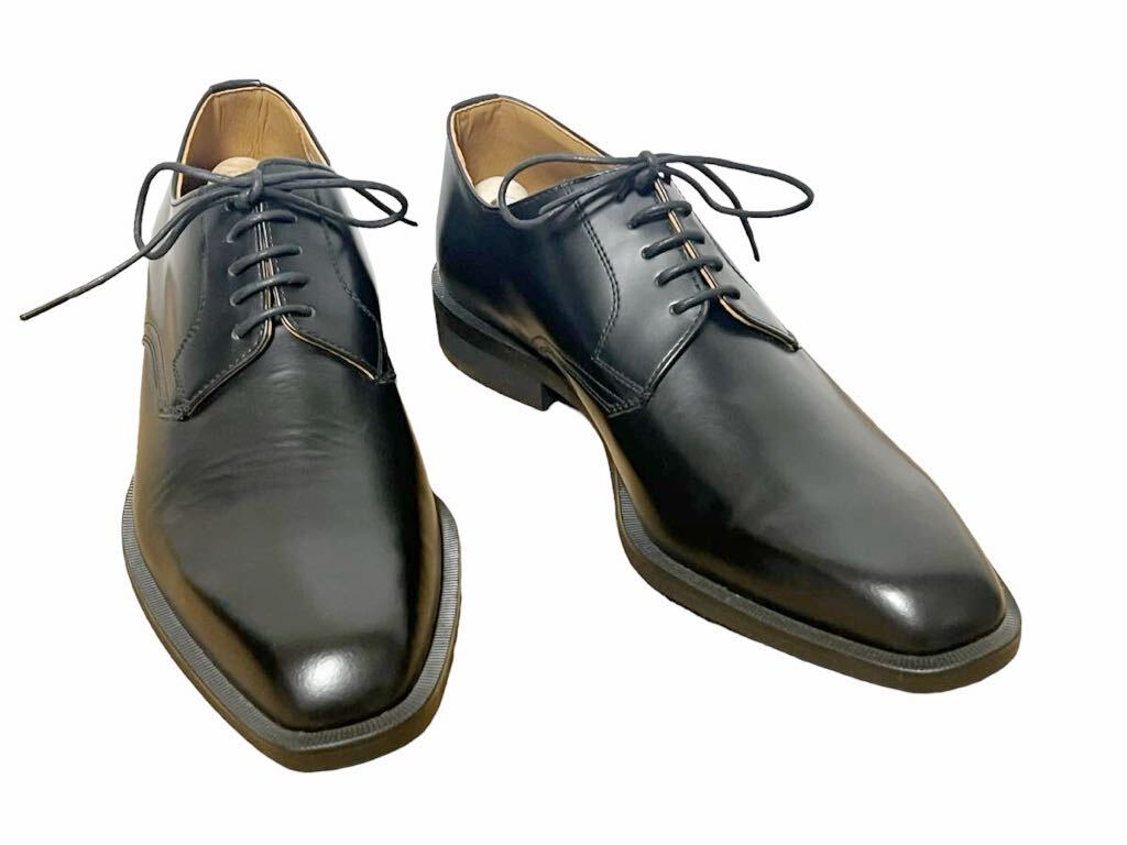 145良品 REGAL社製 L&H リーガル レザー ビジネスシューズ プレーントゥ メンズ 25cm 黒 ブラック シューズ ドレス 革靴の画像3