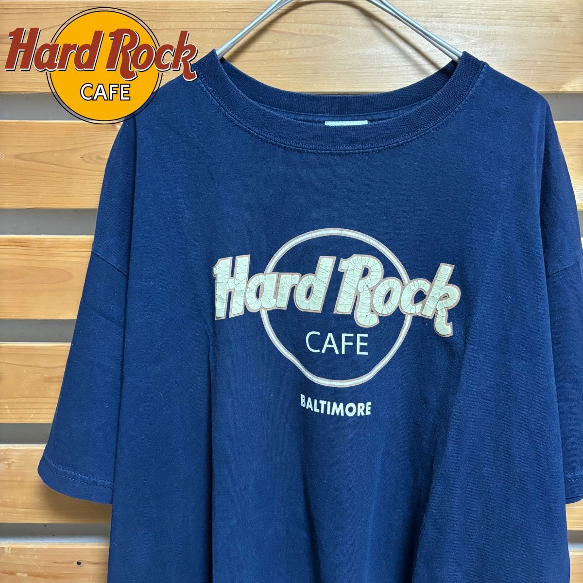 ハードロックカフェ Tシャツ ネイビー hardrockcafe 古着 90s