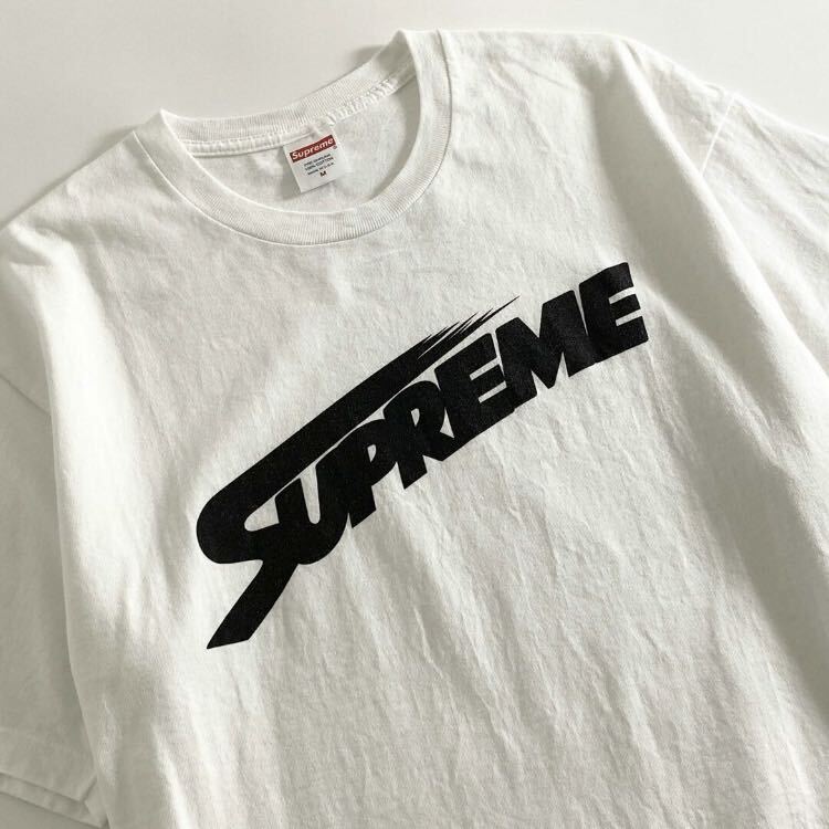 8d13 SUPREME シュプリーム 23SS MONT BLANC TEE モンブラン Tシャツ カットソー ロゴプリント Mサイズ ホワイト コットン_画像3