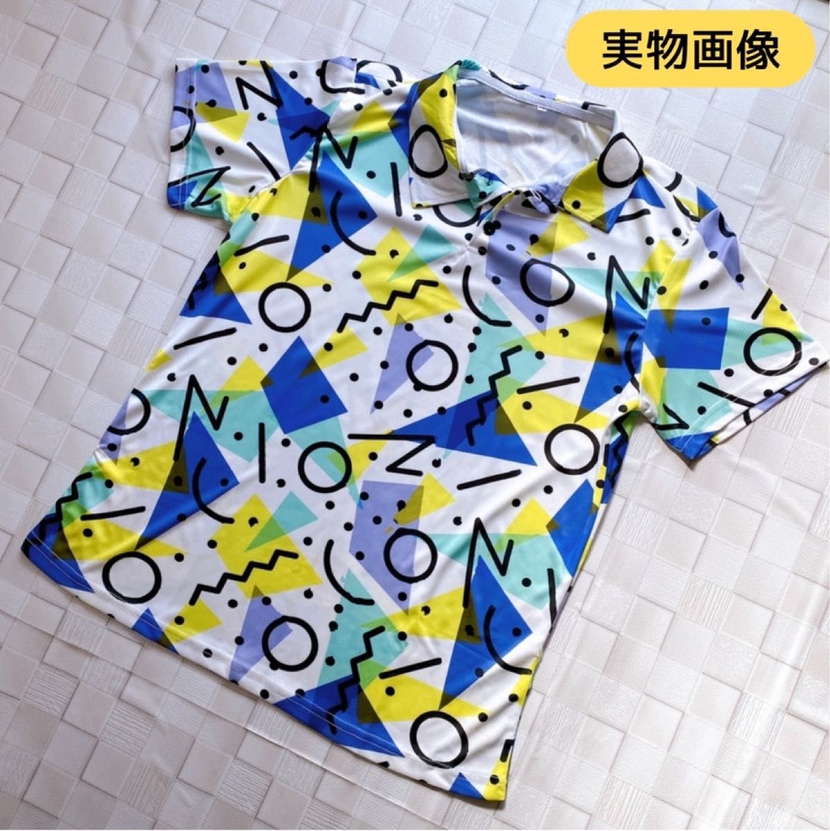 XL ポロシャツ 半袖 メンズ テニスシャツ ゴルフポロ 吸汗速乾 ダサ可愛い 筋トレ ランニング ポロ 卓球 テニス 韓国 夏
