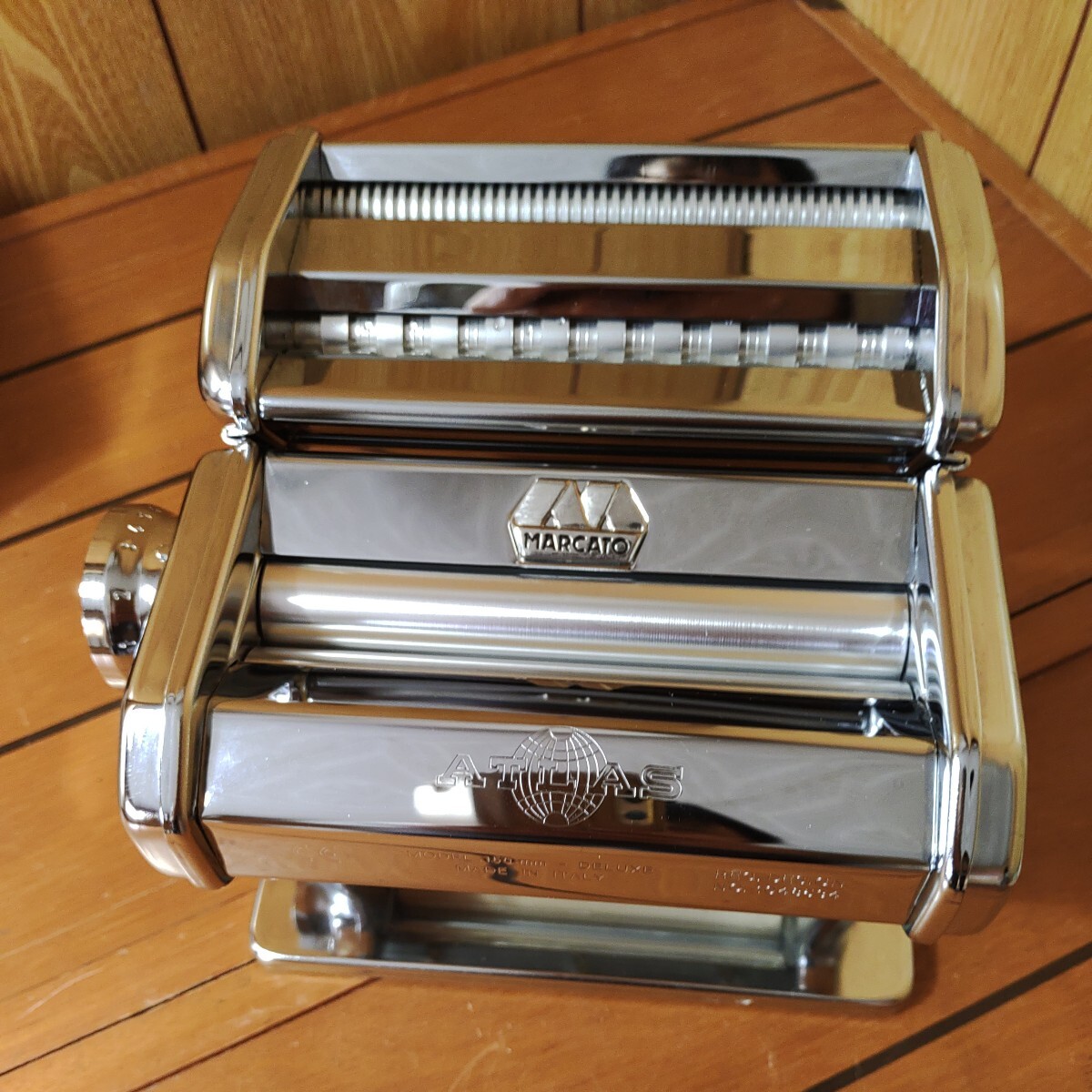パスタマシン MARCATO ATLAS150 WELLNESS 中古現状品 パスタマシーン イタリア製 手動式 製麺機 マルカート パスタメーカーの画像2