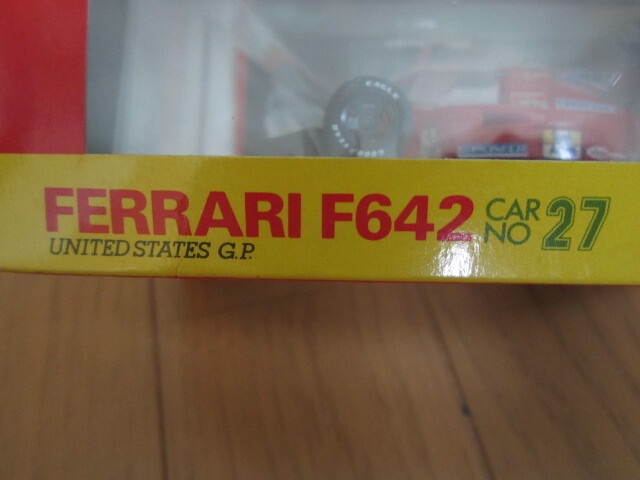  rosso Ferrari F642 1/43 UNITED STATES G.P. ROSSO FERRARI F642 1/43 UNITED STATES G.P. нераспечатанный 