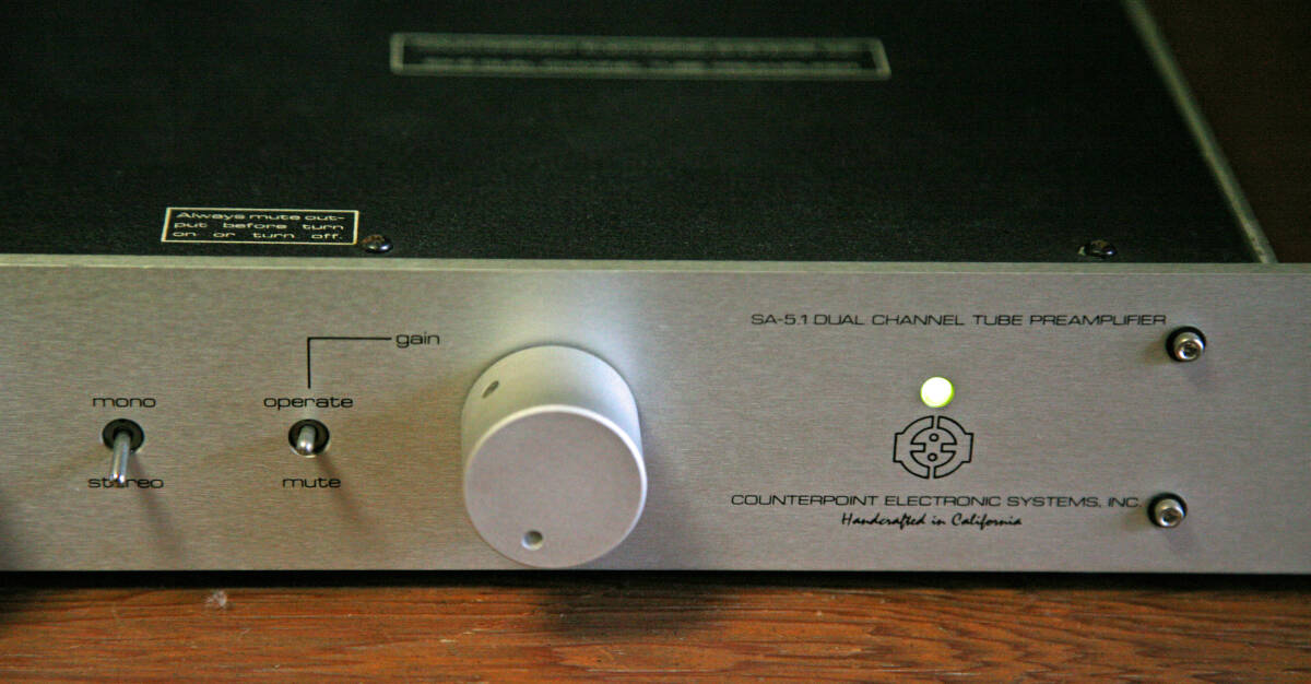 COUNTERPOINT SA-5.1 tube lamp type pre-amplifier ( extra attaching )