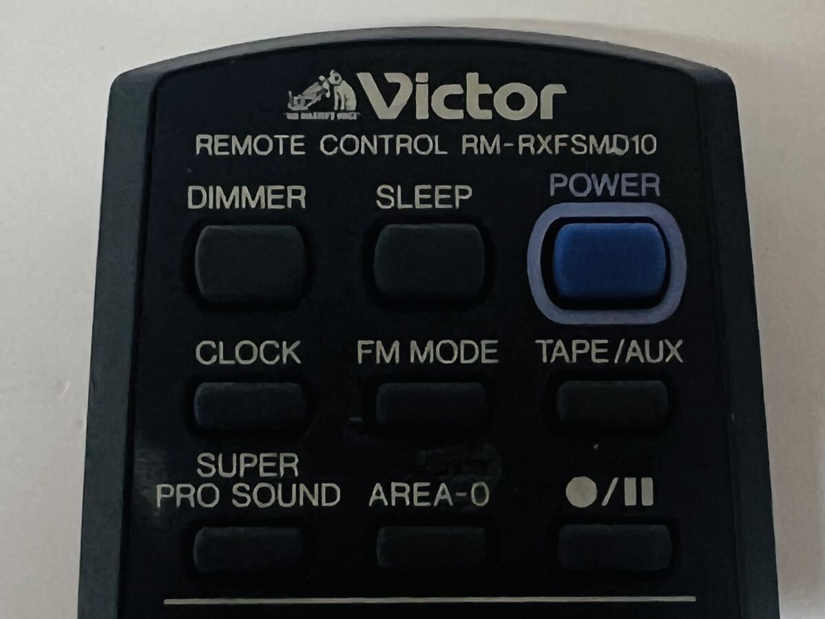 Victor ビクター オーディオリモコン リモコン RM-RXFSMD10 赤外線確認済み　N042603_画像2