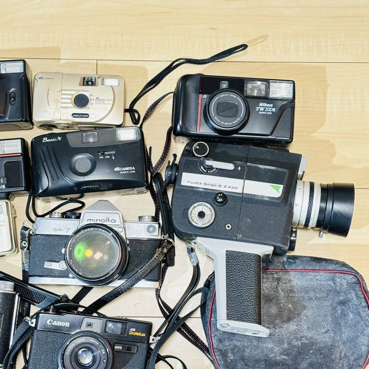 1円～ まとめ売り コンパクトカメラ 計18台 Canon、Nikon、Olympus、MINOLTA等 カメラ まとめ 100サイズ の画像4