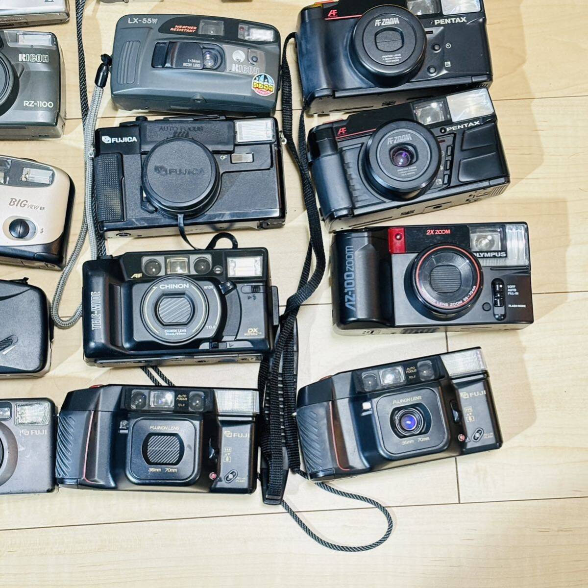 1円～ まとめ売り コンパクトカメラ 計24台 Canon、Nikon、FUJIFILM、OLYMPUS、PENTAX、Konica、RICOH等 カメラまとめの画像5