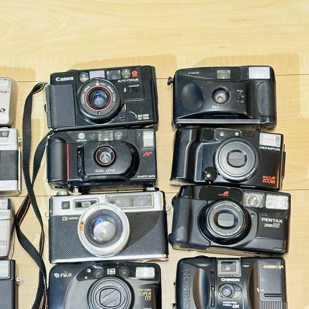 1円～ まとめ売り コンパクトカメラ 計25台　Canon、FUJIFILM、OLYMPUS、PENTAX、RICOH、ｍinolta等 カメラ まとめ_画像4