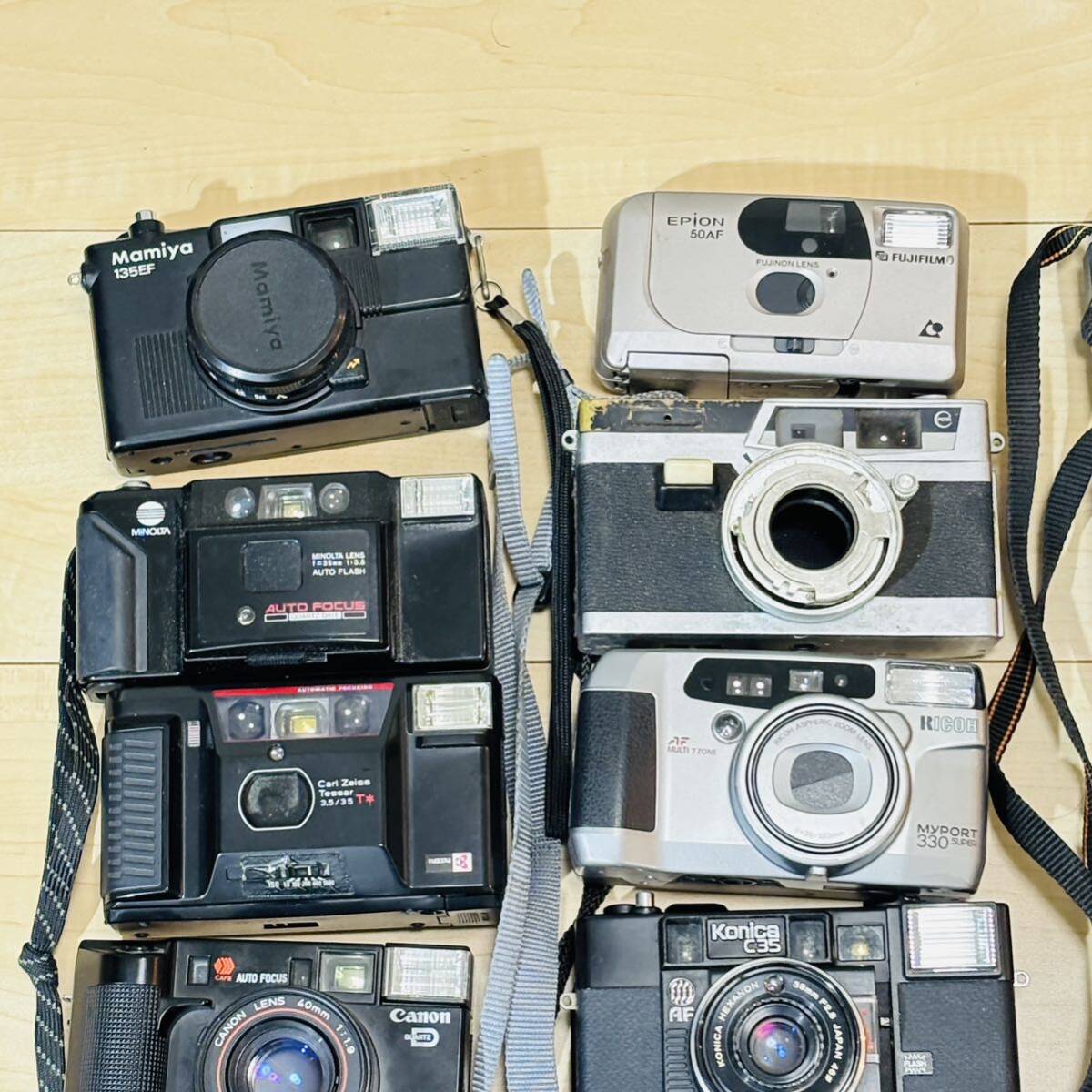 1円～ まとめ売り コンパクトカメラ 計25台　Canon、FUJIFILM、OLYMPUS、PENTAX、RICOH、ｍinolta等 カメラ まとめ_画像2