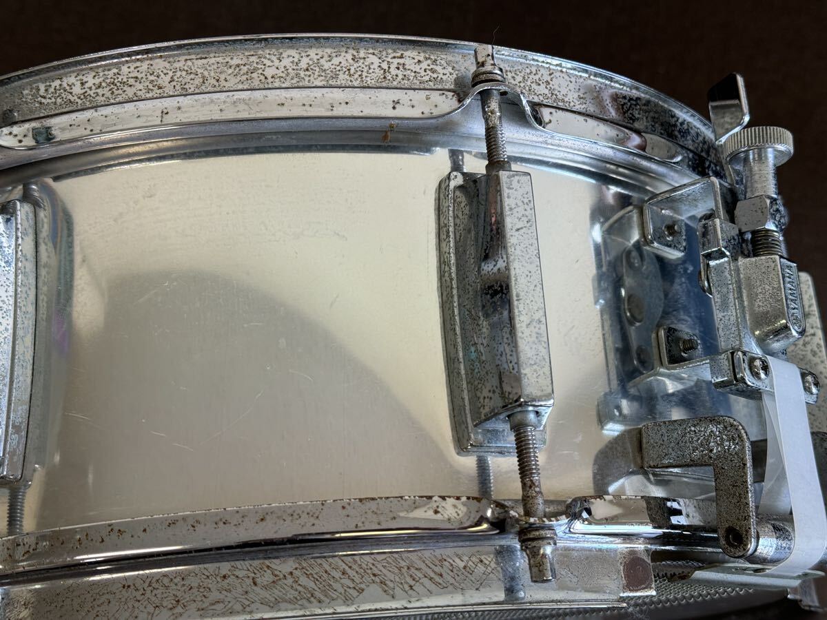 YAMAHA スネアドラム ドラム 打楽器 SD-755A スタンド付き 現状品 日本製の画像4