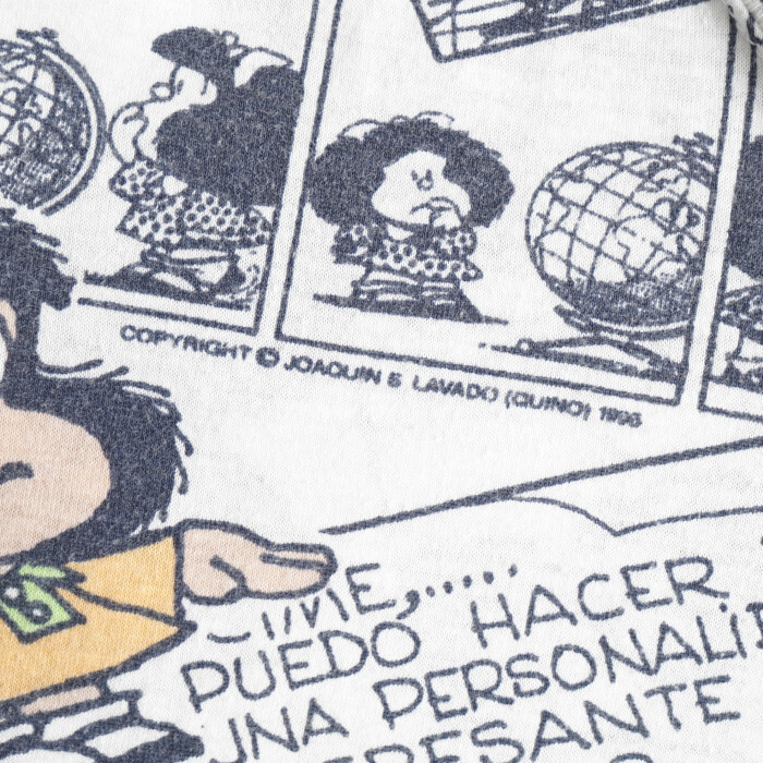 ★激レア 古着 90sビンテージ Mafalda マファルダ 総柄 キャラクターTシャツ★