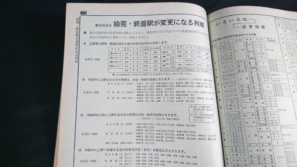 【昭和レトロ】『国鉄監修 交通公社の時刻表 1971年7月号』日本交通公社/海へ山へ!!夏の臨時列車大増発(北海道・房総地方ダイヤ改正)の画像7