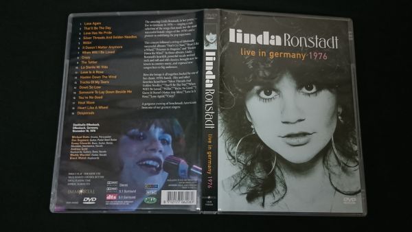 【輸入盤 DVD】LINDA RONSTADT(リンダ ロンシュタット)『LIVE IN GERMANY 1976』/DON'T CRY NOW/HEART LIKE A WHEEL/PRISINER IN DISGUISE_画像2