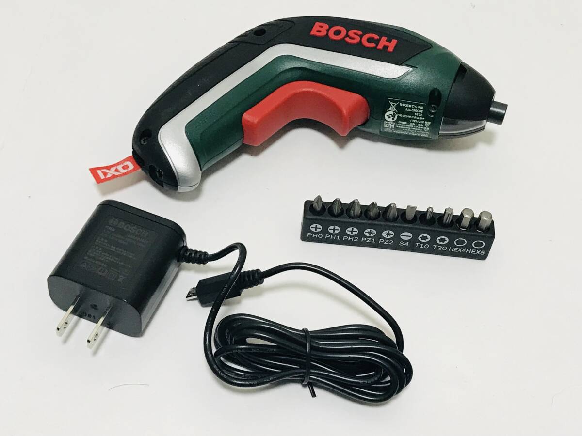 BOSCH ボッシュ 充電式 電動ドライバー IXO3 603 JA8 051 正逆転切替 LEDライト アタッチメント付き 美品 稼働品の画像7