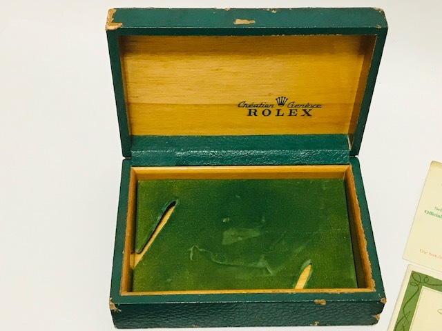 Rolex ロレックス 空箱 時計用 グリーン 当時物1500 保証書 付属品 アンティークの画像4
