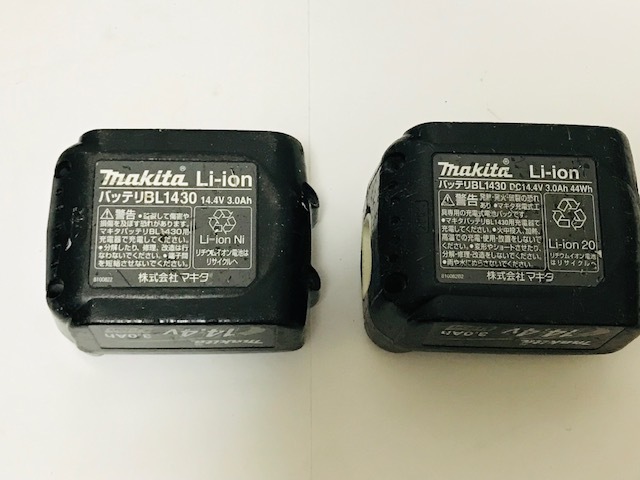 makita マキタ 充電式 インパクトドライバ TD132D 14.4V 黒 バッテリー2点BL1430充電器ケース付き稼働品動作確認済みインパクトドライバーの画像10