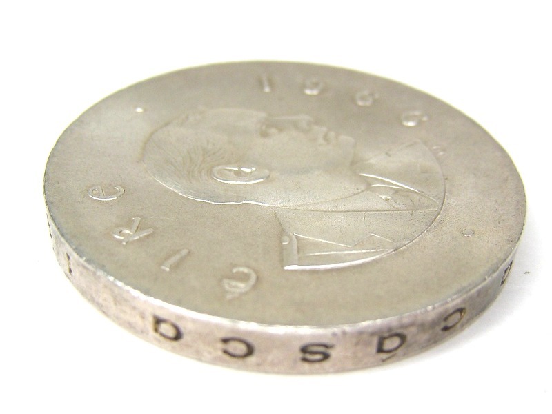 1966年 アイルランド 10シリング 蜂起記念硬貨 パトリックピアース 英雄クークリン彫像 銀貨 コイン 貨幣 古銭 アンティーク ヴィンテージ_画像3