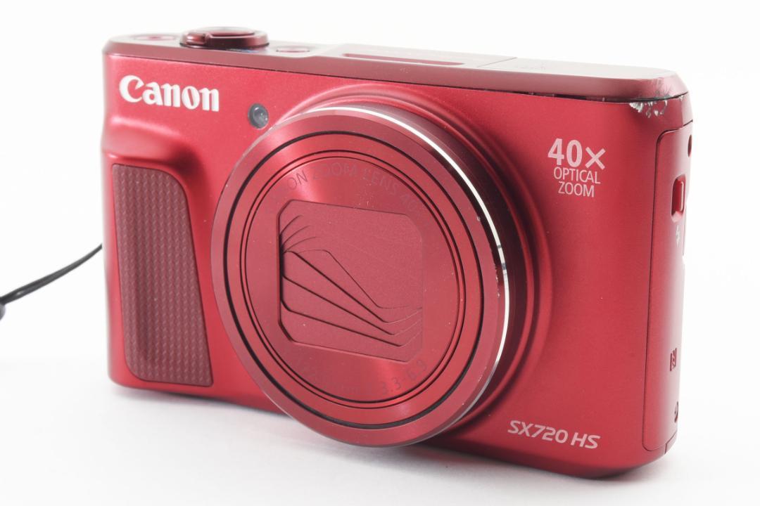 【133】動作品 Canon キャノン PowerShot SX720 HS パワーショット レッド コンパクトデジタルカメラ_画像3