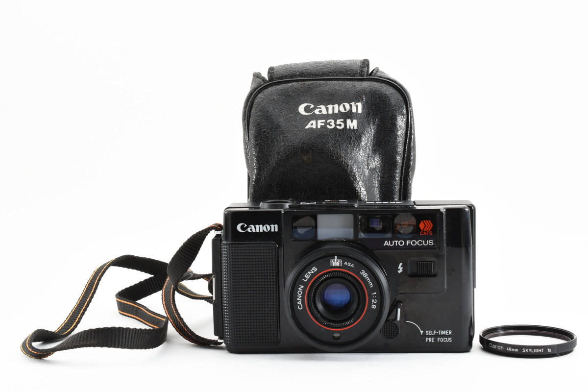 Canon AF35M Autoboy Point & Shoot 35mm フィルムカメラ ケース フィルター付き キヤノン 262の画像1