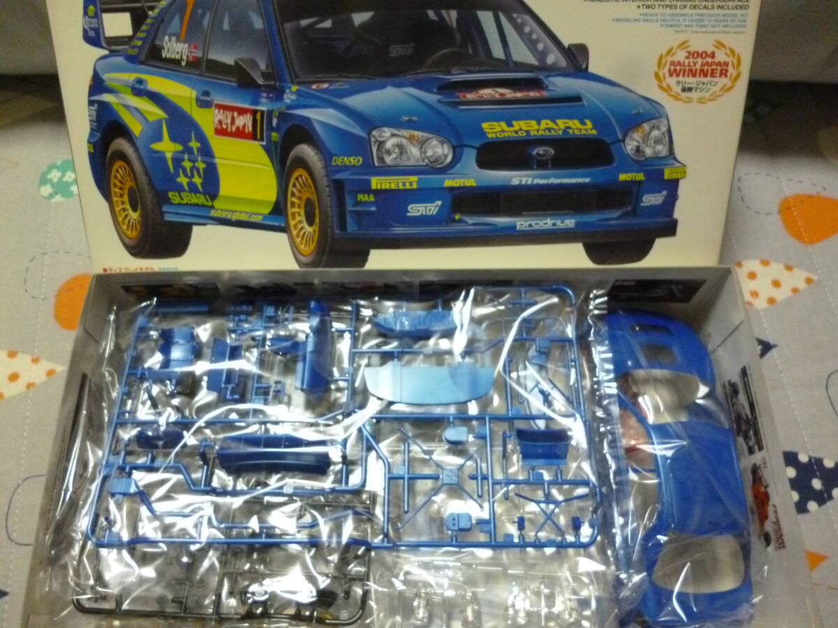 ☆彡おまけ付　1/24タミヤ　スバル・インプレッサWRC　2004　ジャパンラリー　タミヤ純正別売エッジングパーツ付