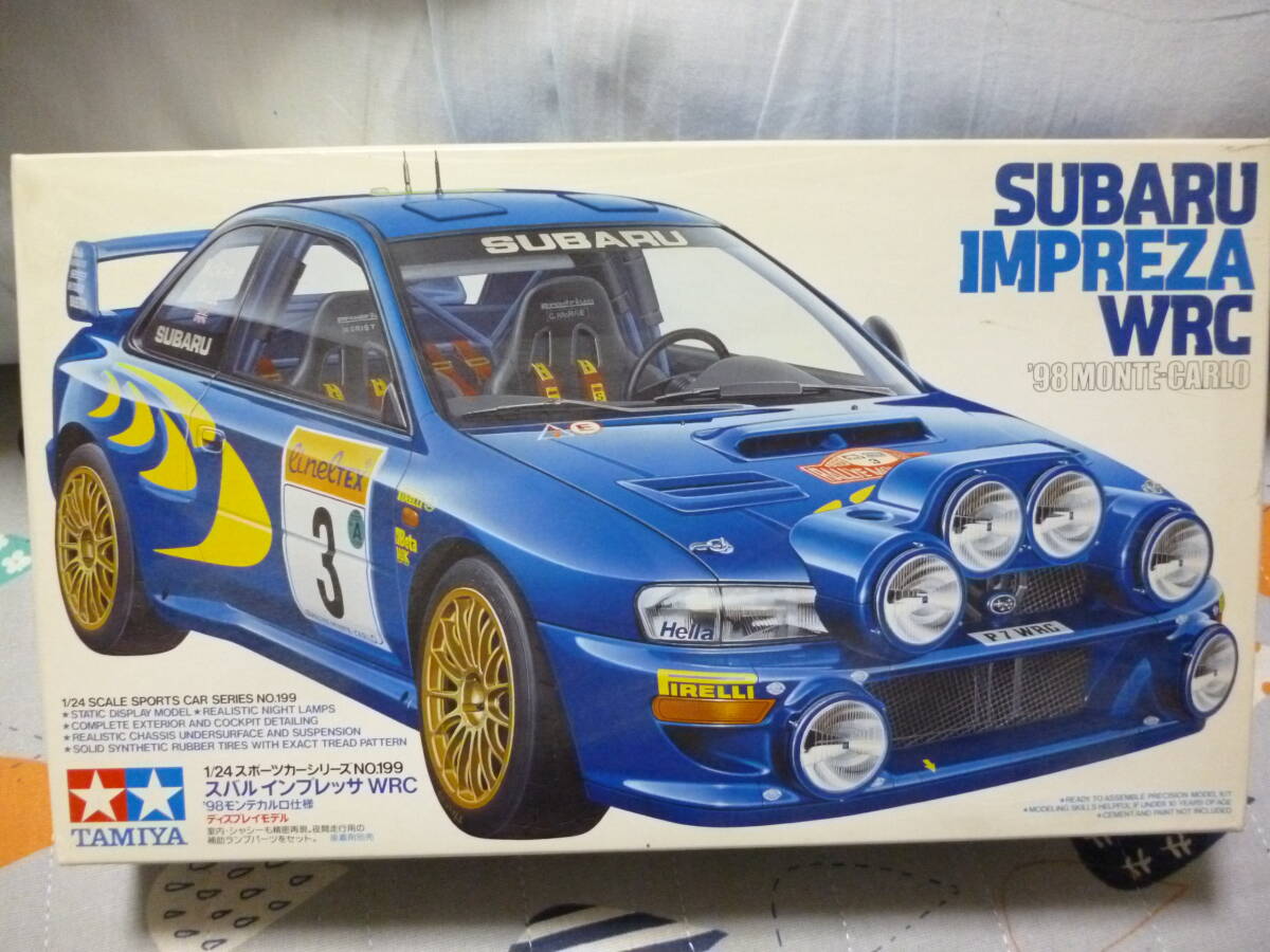 ☆彡1/24タミヤ　スバル・インプレッサWRC　’98モンテカルロラリーマシン　素晴らしいディテール