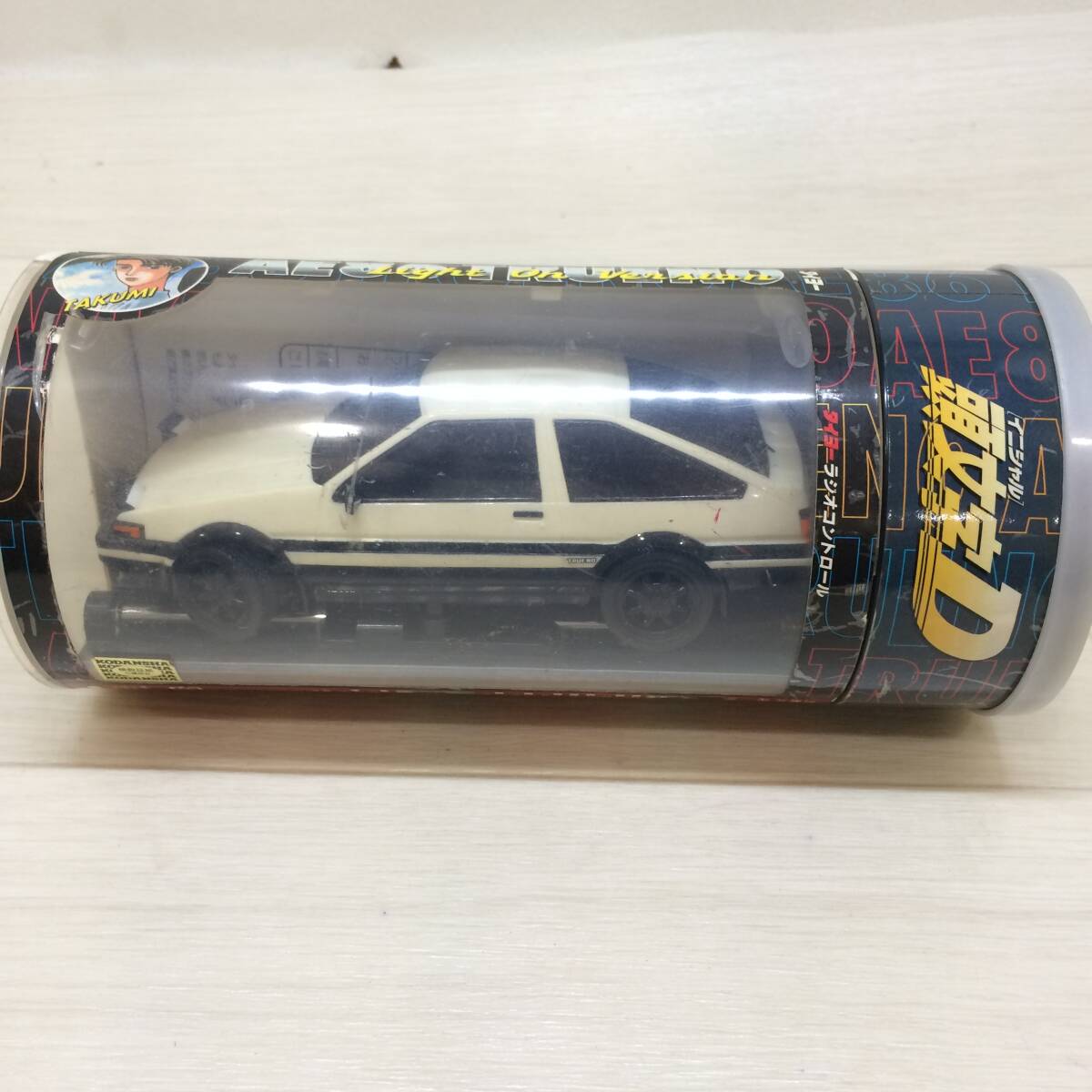 ☆TAIYO 太陽工業 ラジ・カン 頭文字D AE86 トレノ 1/32 イニシャルD ラジコン おもちゃ コレクション 動作確認済み 現状品☆C81176の画像1