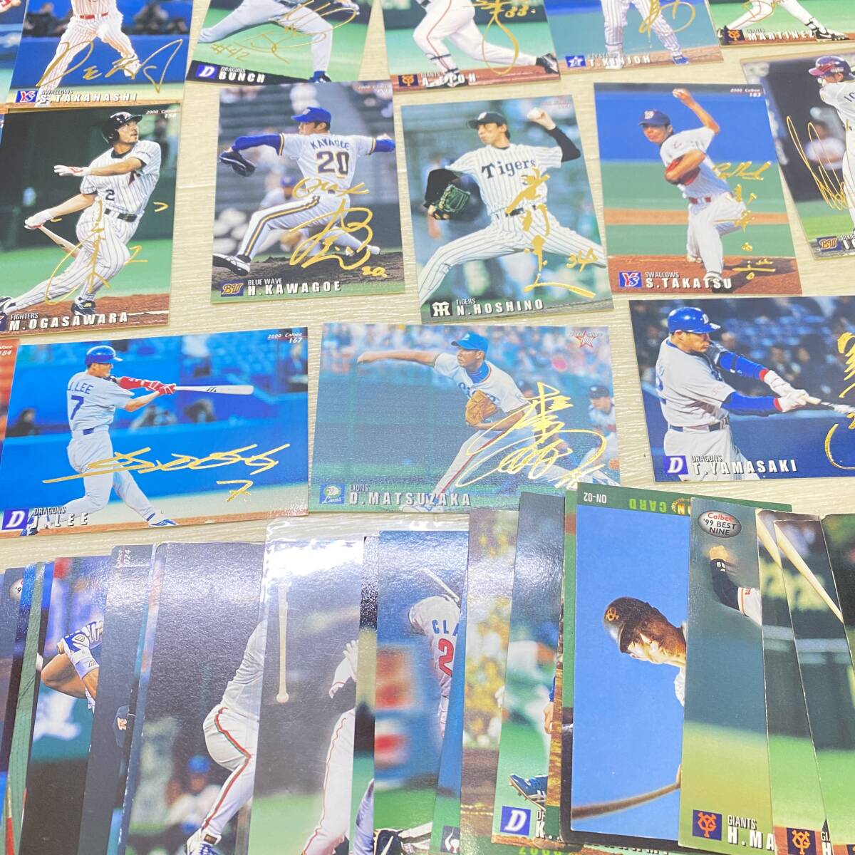 ▲希少 Calbee カルビー プロ野球チップス 2000年他 金箔サイン複数 レトロカードまとめ イチロー 松井秀喜 松坂大輔他 現状品 ▲ G14318の画像3