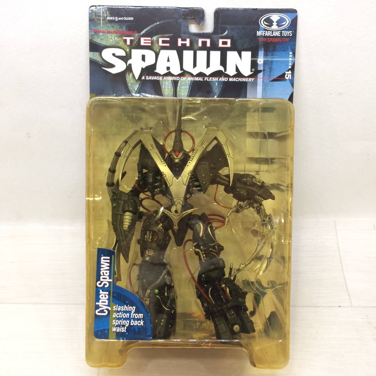 ☆Mc FARLANE TOYS SPAWN TECHNO スポーン アクションフィギュア 15 CYBER SPAWN サイバー アメコミ 未開封 保管 現状品☆E81246の画像1