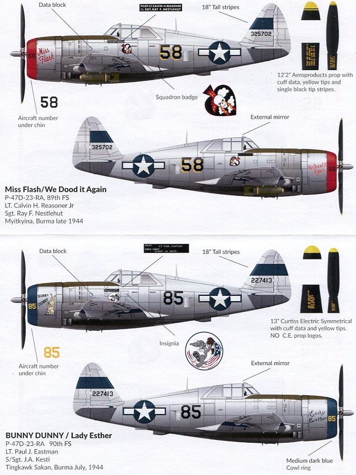 1/48 サンダーカル・デカール ビルマ戦線の P-47Dの画像4