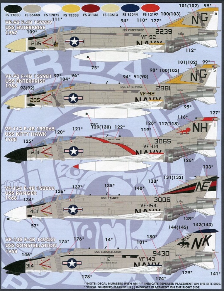 1/48 ファーボールデカール ベトナム航空戦の F-4B ファントムⅡ(1)の画像3