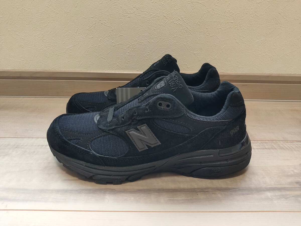 24.5cm 新品 NEW BALANCE ニューバランス WR993TB 黒 ブラック TRIPLE BLACK トリプルブラック 検 990 992 998 アメリカ製 USA製 GL BK_画像6