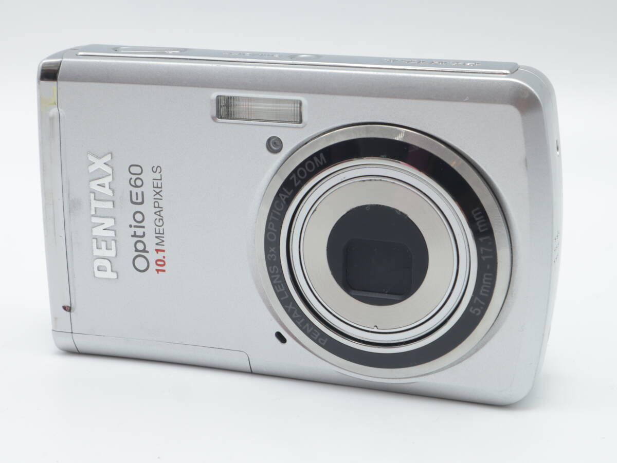 614★PENTAX デジタルカメラ Optio (オプティオ) E60 シルバー ジャンクの画像1
