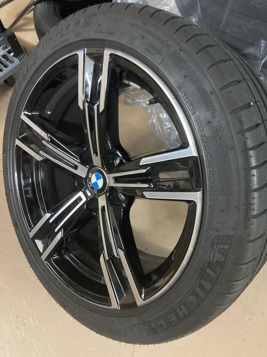 【美品】BMW 純正ホイール 4本タイヤセット 848M 18インチ 3シリーズ 4シリーズ G20 G21 G22 G23【送料無料】の画像4