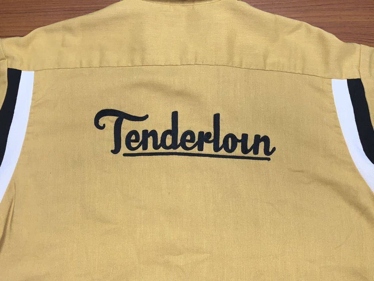 テンダーロイン シャツ Ｍ ボーリングシャツ tenderloin ボーリング ネイビー 紺 ビンテージ m l xlの画像4