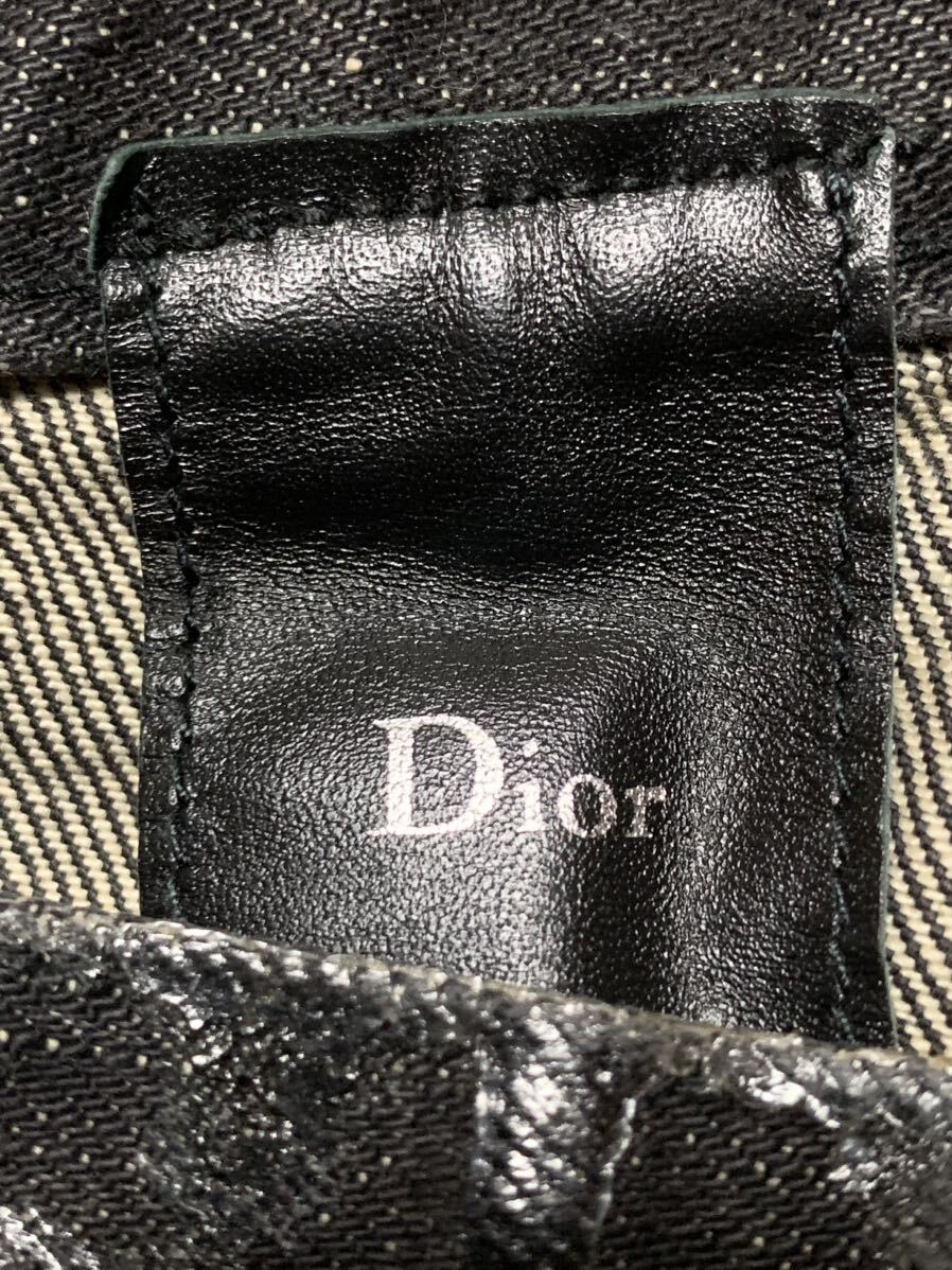  Dior Homme Denim pants luster coating black black Dior Homme travis Eddie abrasion man DIOR diorhomme dior homme
